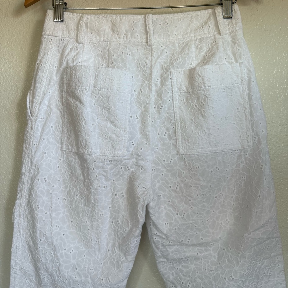 Derek Lam 10 Crosby Mila Utility Eyelet Cargo Pants in White Size 4 - Picture 6 of 12